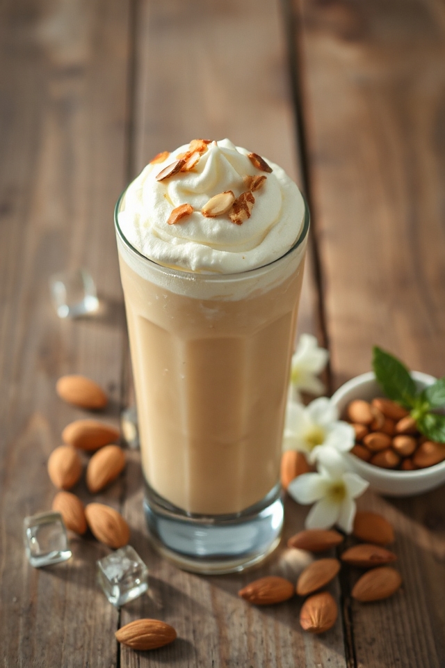 almond cream iced tea