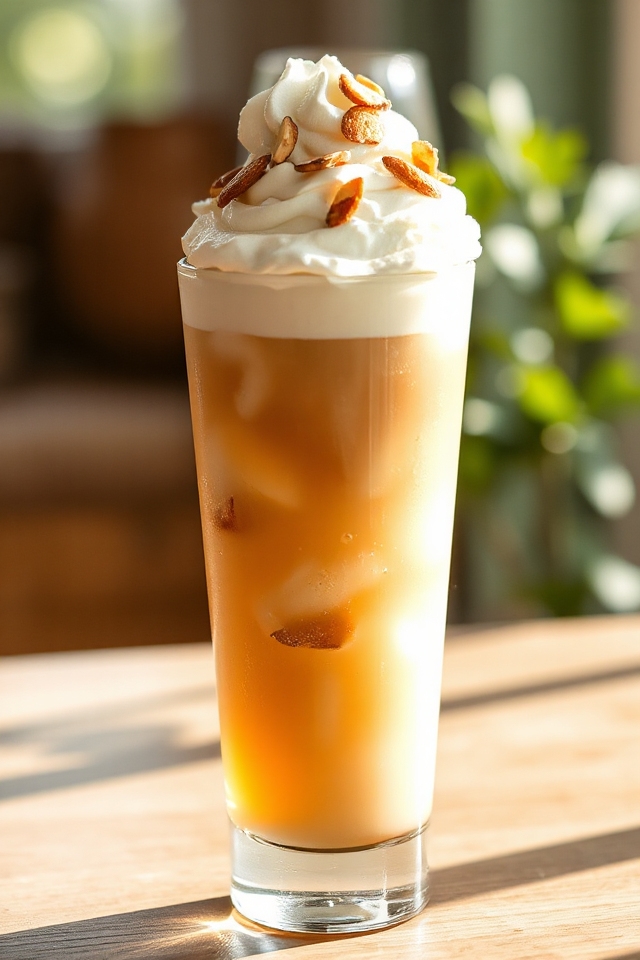 almond cream iced tea