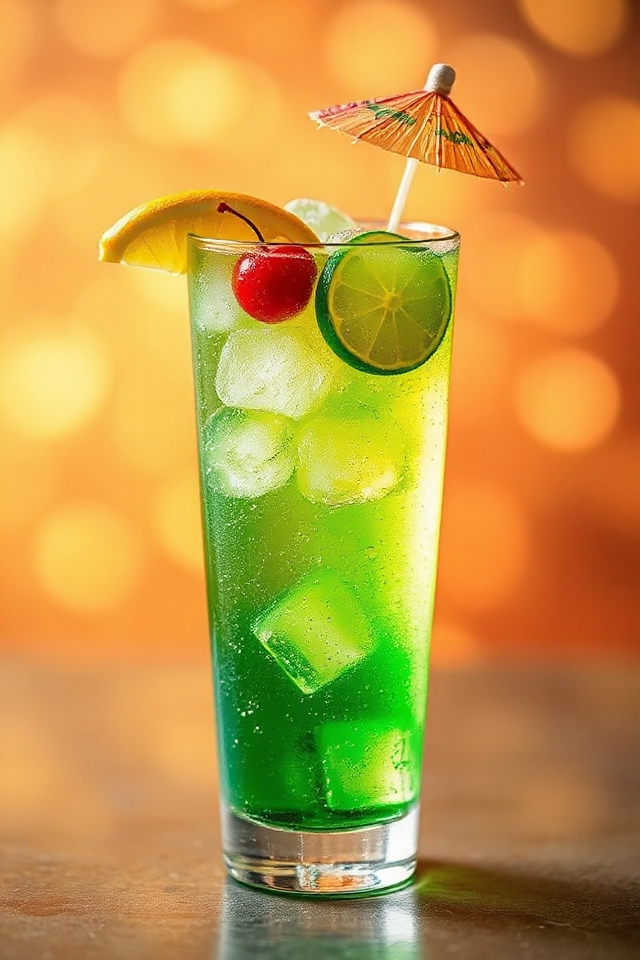 chilled cocktail with vibrant flavors