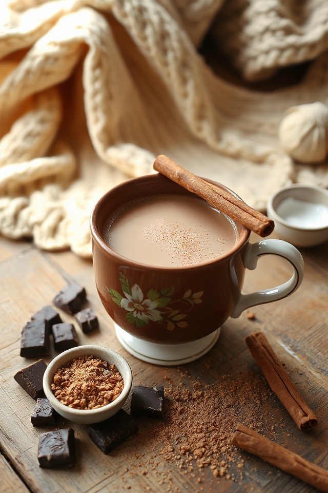 chocolate and nutmeg beverage