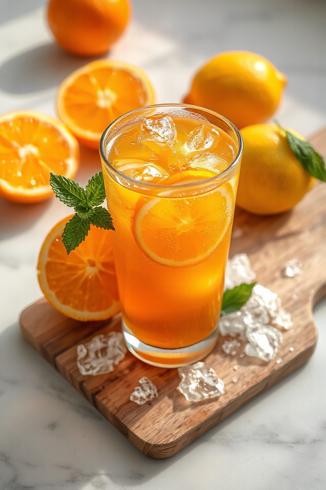 citrus infused refreshing tea