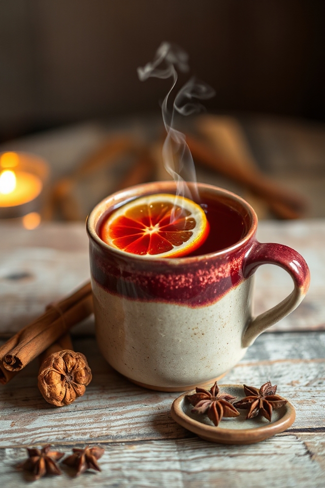 cozy cranberry spice tea