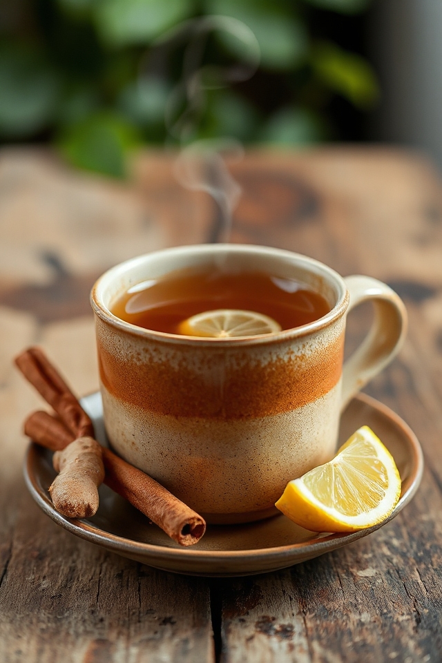 cozy ginger cinnamon tea