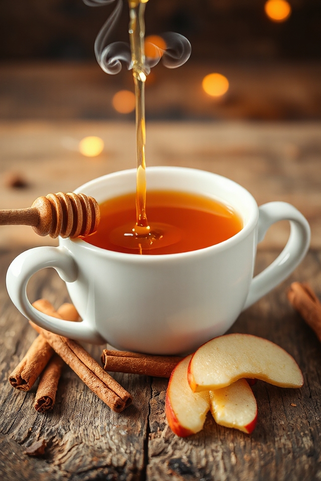 cozy honey apple tea