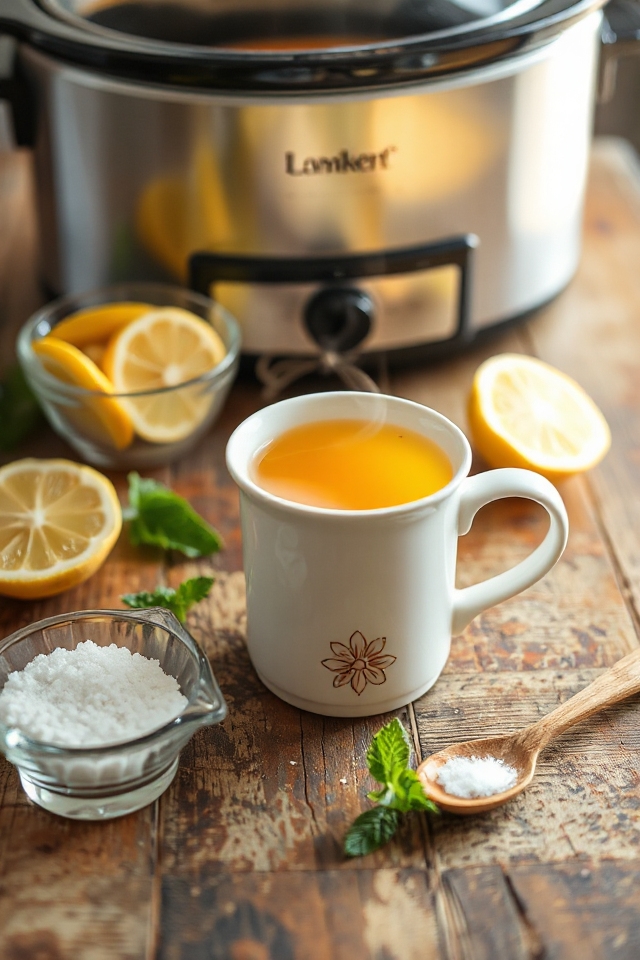 cozy lemon almond tea