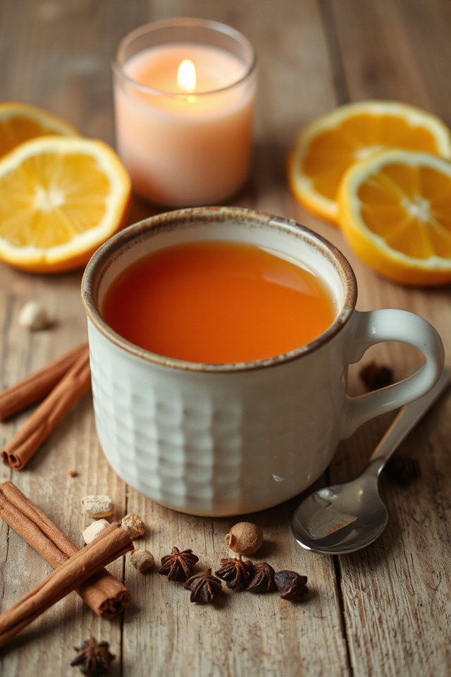 cozy spiced citrus infusion
