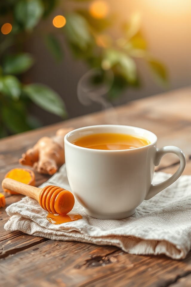 cozy turmeric ginger tea