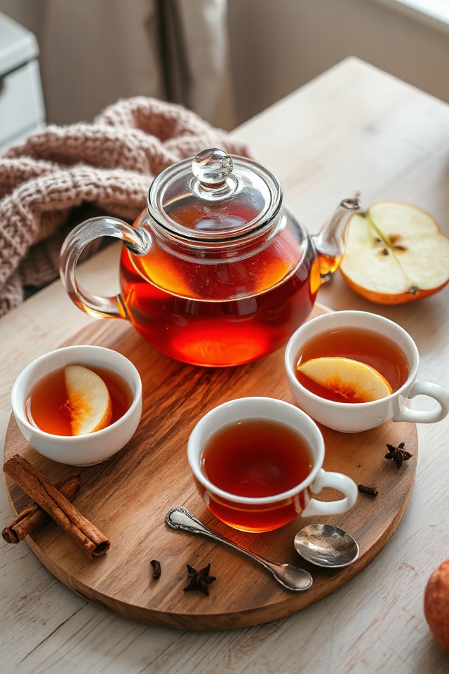 cranapple tea with spices