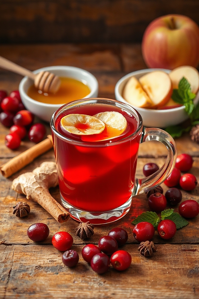cranberry apple ginger tea