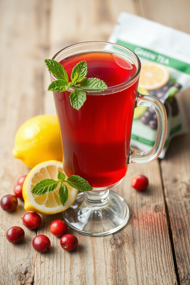 cranberry citrus green tea