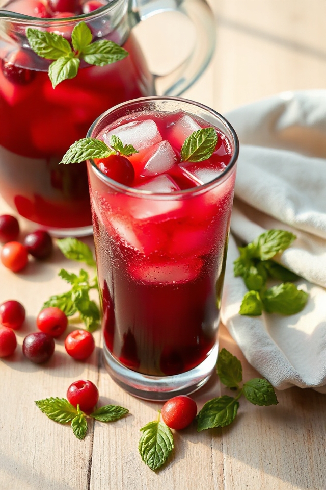 cranberry mint tea recipe