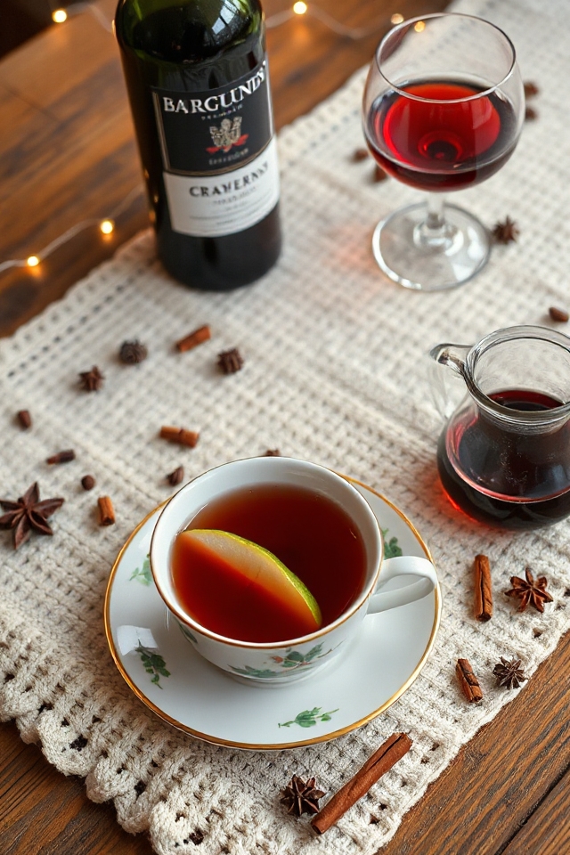 cranberry wine holiday beverage