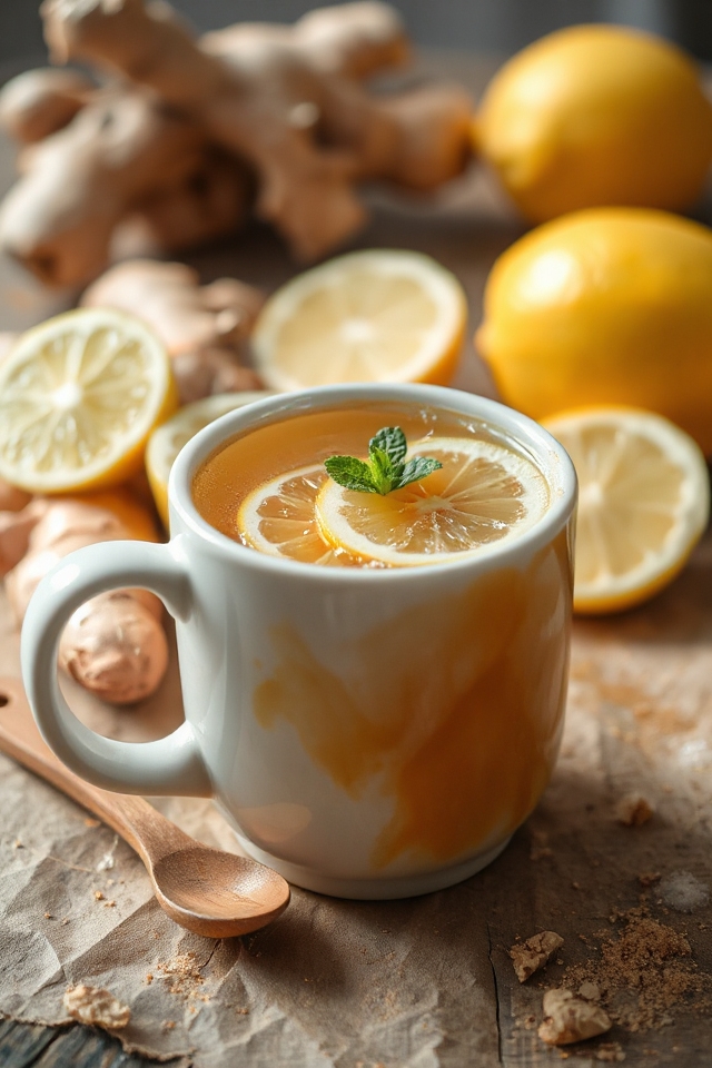 delightful ginger lemon tea