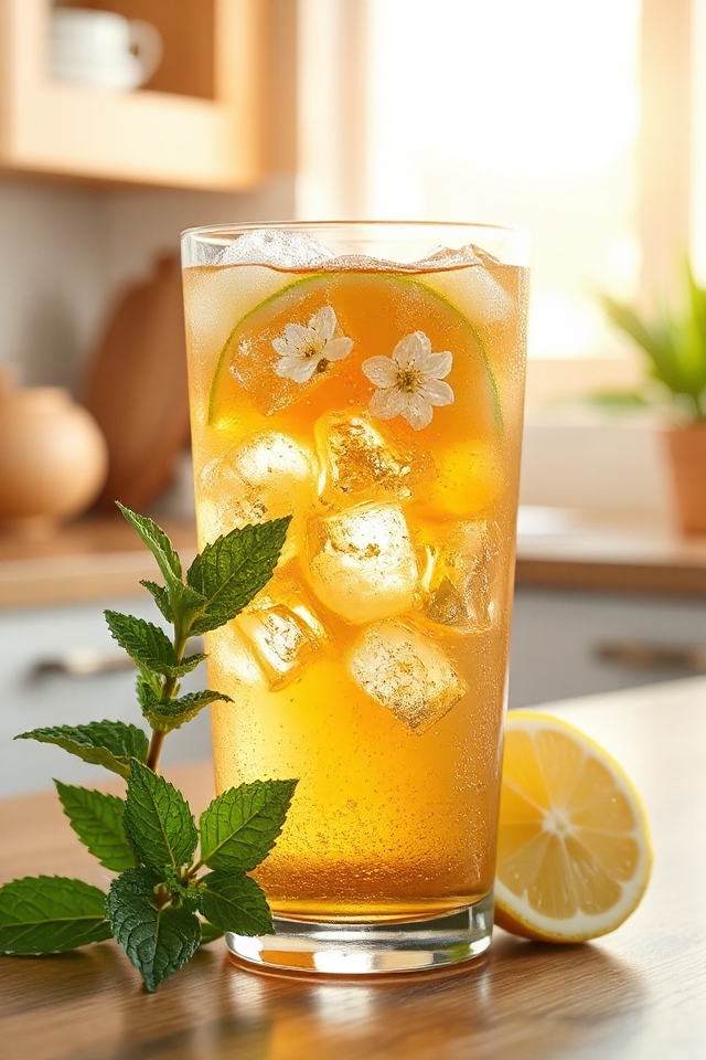 elderberry blossom iced tea
