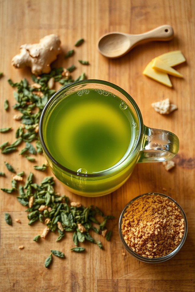 energizing ginger green tea