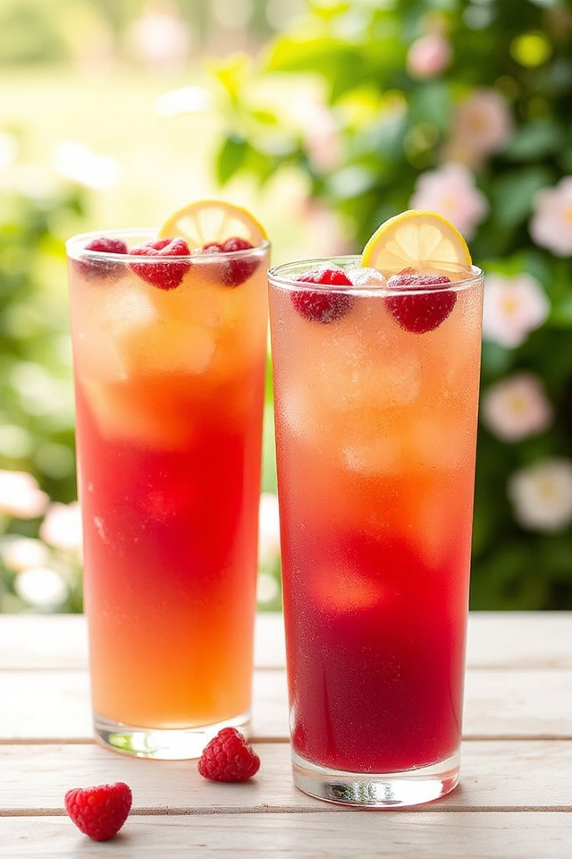 frosty raspberry lemon tea