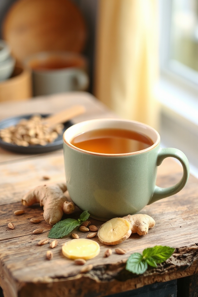 ginger fennel peppermint tea