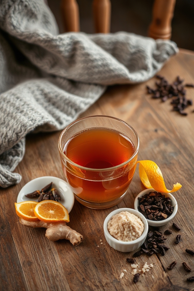 ginger tea with cardamom
