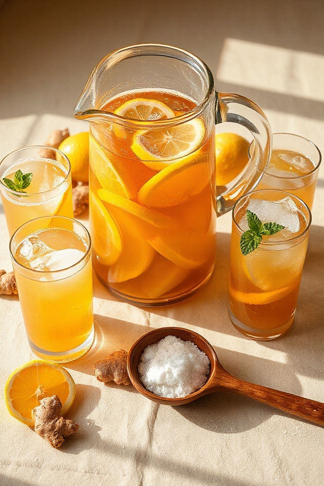 ginger tea with lemon