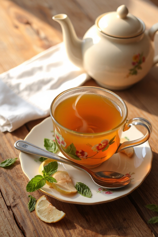 ginger tea with variation
