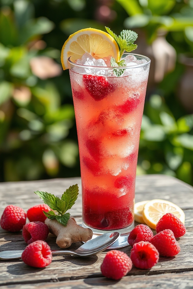 gingerroot raspberry iced tea