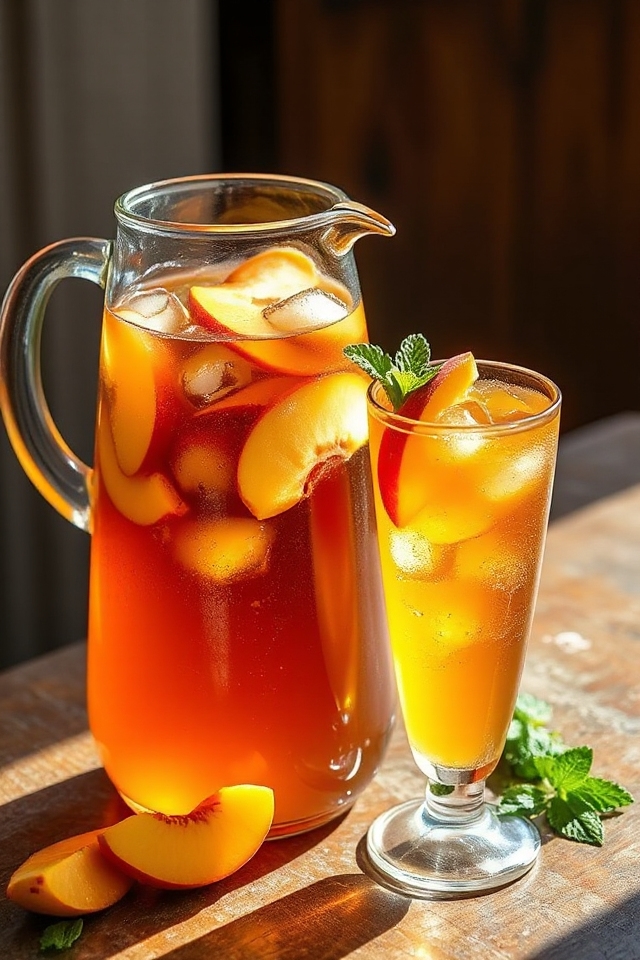 guava peach iced tea