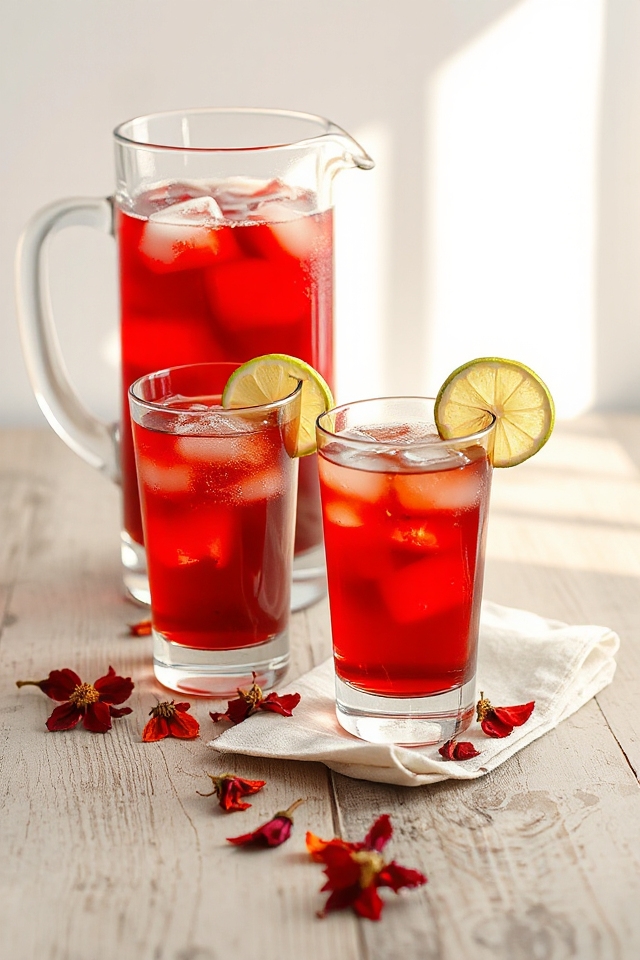 hibiscus tea with sugar
