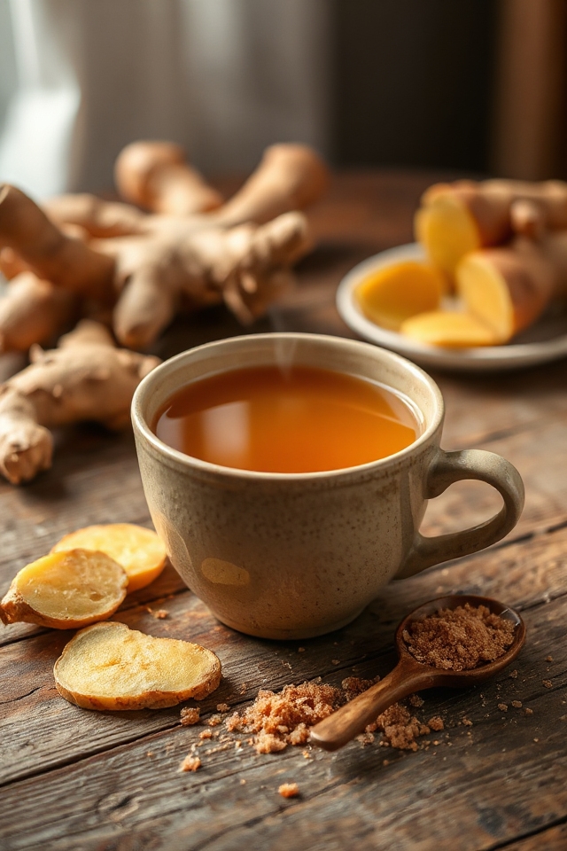 homemade ginger tea salabat