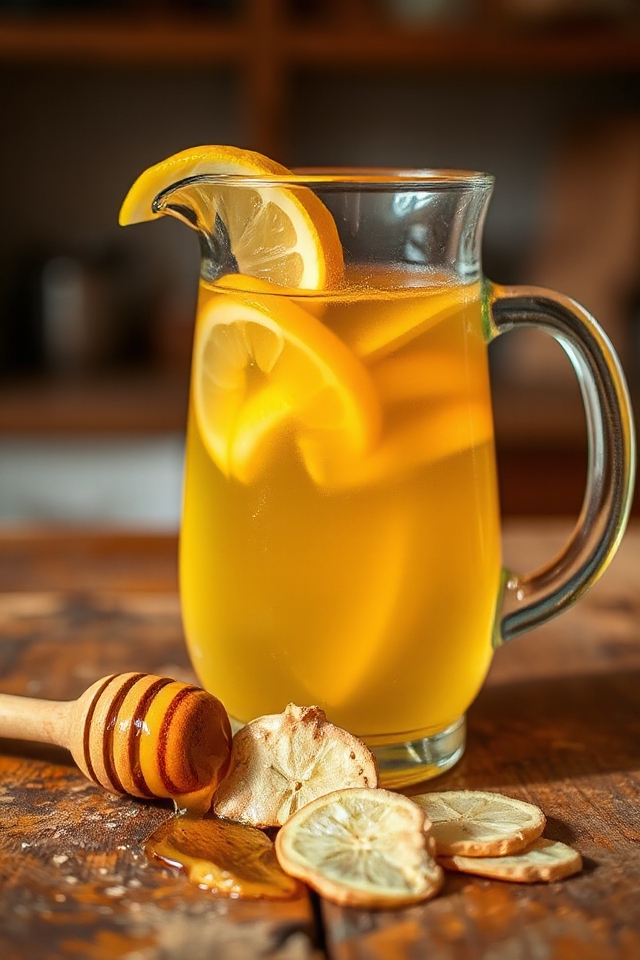 homemade lemon ginger tea