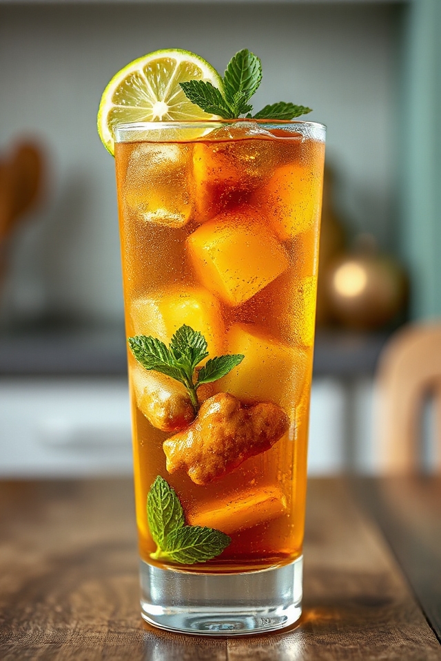 iced ginger tea recipe