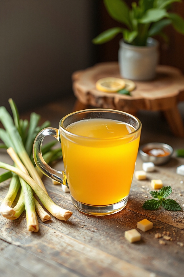 lemongrass tea after dinner