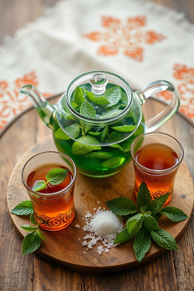 mint infused gunpowder tea recipe