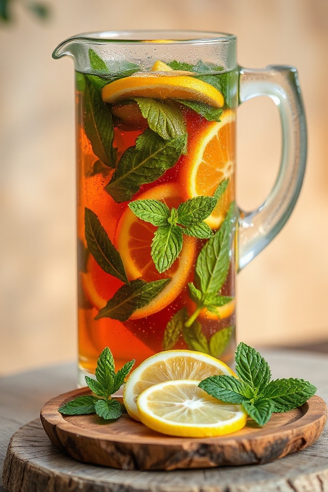 minty citrus iced tea