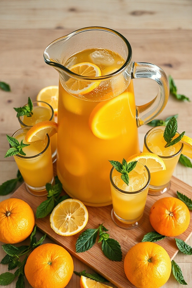 minty citrus iced tea