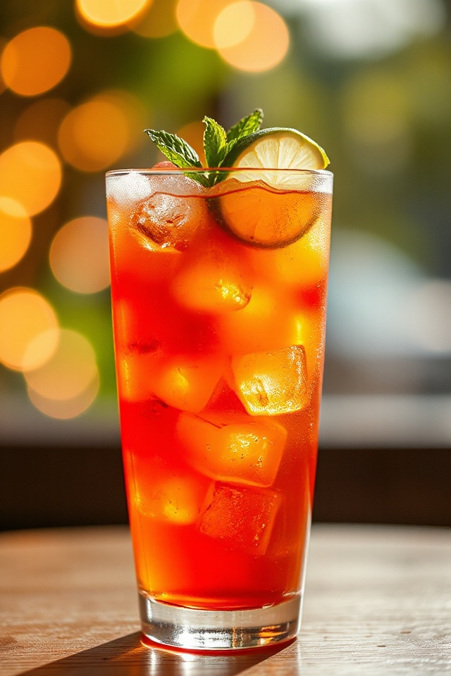 mixing long beach tea