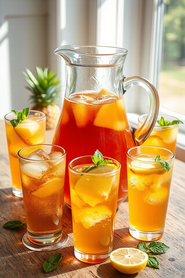 pineapple flavored iced tea