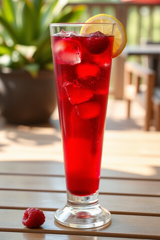 raspberry iced tea delight