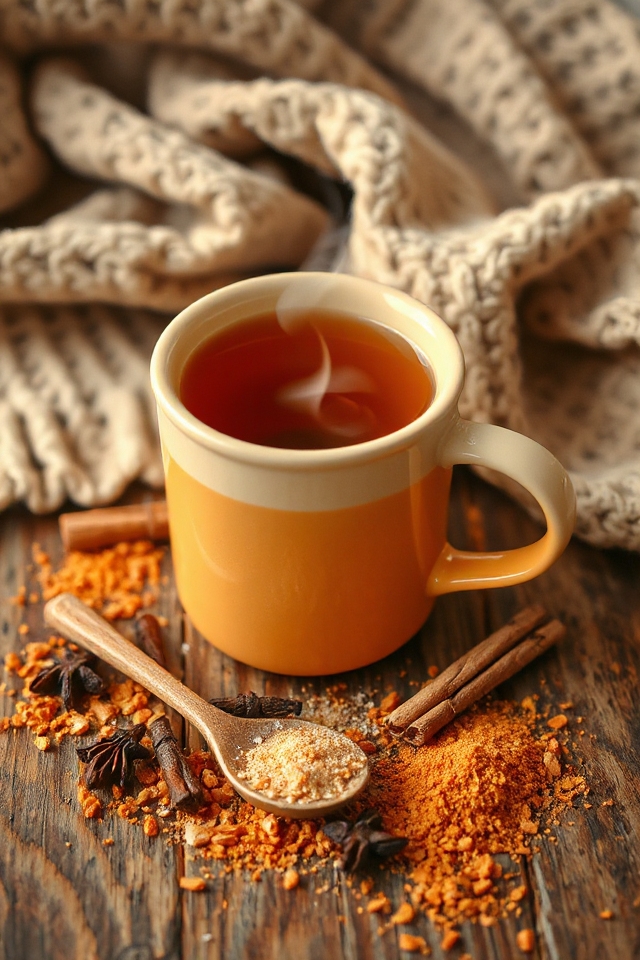 spiced tea with cinnamon