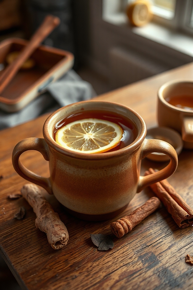 spicy ginger cinnamon infusion
