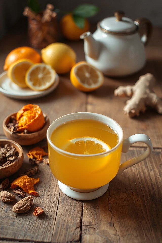zesty ginger citrus infusion