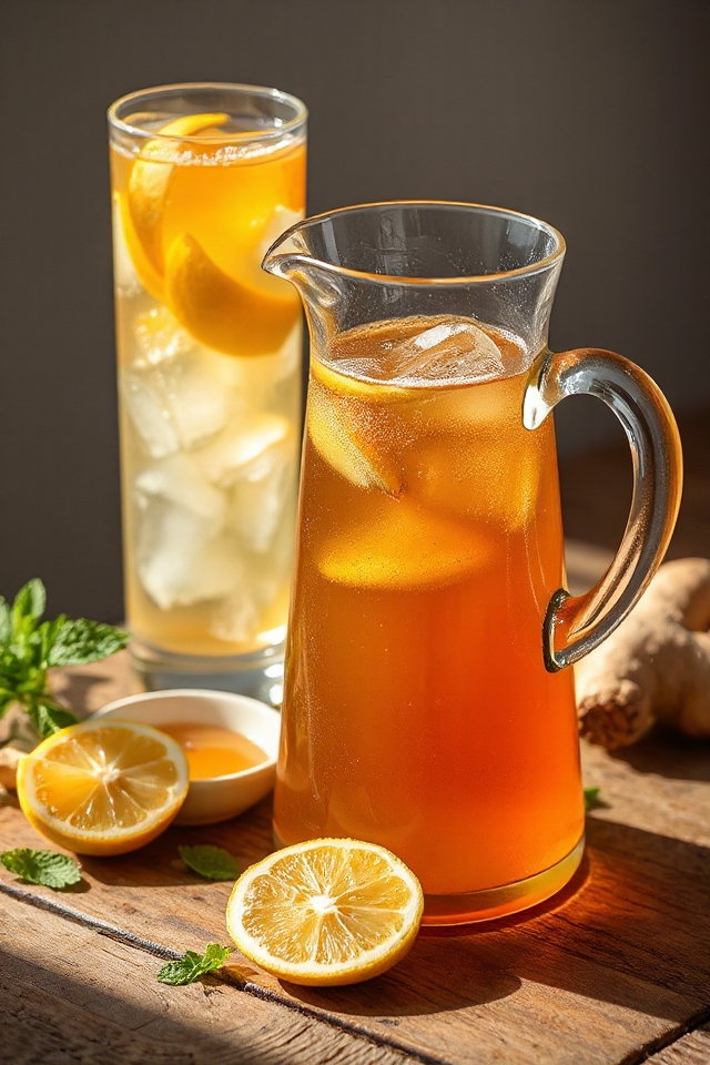 zesty ginger iced tea